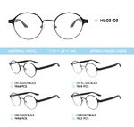 Металлическая оправа с дужками из материала TR-90 со встроенным флексом HL03-03