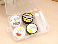Mini set with contact lens cases XF-7, 2pcs