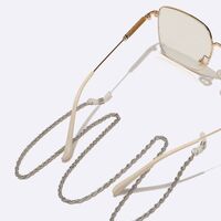 Silver-colored metal non-slip chain, for glasses and masks GL1559