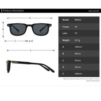 Plastic square sunglasses for women Elit 6053-EL