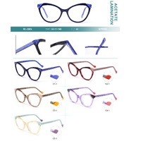 Оправа пластиковая из ламинированного многослойного ацетата с флексом Big City BL-2805