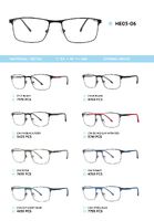 Metal frame with temples made of TR-90 material HE03-06