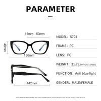 Plastic frame with anti-blue light protection lenses, with spring hinges Elit 5704-EL