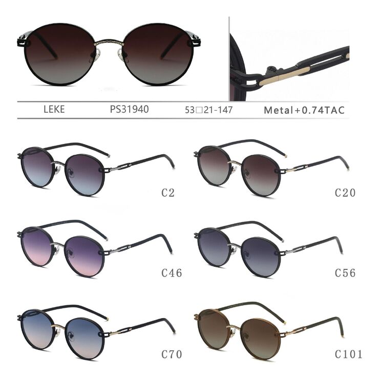 Polarized metal sunglasses for women Leke PS31940