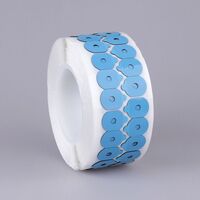 Липкий сегмент (липучки, слиперы, противоскользящие накладки для блокировки оптических линз) для линз, чёрный цвет, полиэтилен, 1000 шт