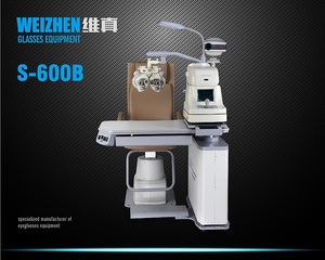 Рабочее место офтальмолога, комбинированный стол + кресло S-600B, столешница 1025*475 мм 