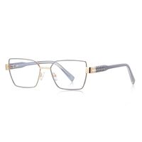 Metal + TR90 plastic Blue Blocker glasses frame for women with UV and blue light protection lenses More FCS3169