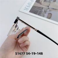 Оправа гибридная, металл + TR90, линзы с Blue Block покрытием SANTA S1677 - картинка 2