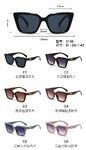 PC plastic sunglasses with plastic hinge 3196W