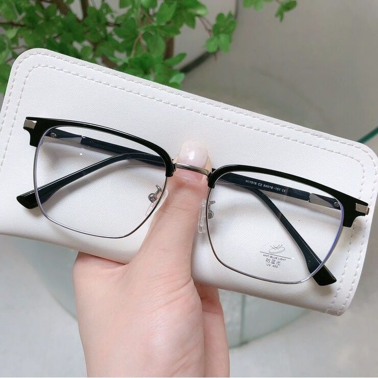 Combined nylor frame (metal + TR90) with Blue Ray Cut protection lenses MAMO H17016