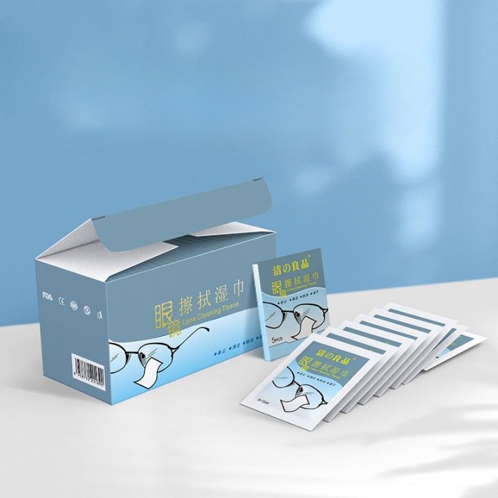 Одноразовые влажные салфетки для очистки линз в очках 5060P0812-2 с фруктовым ароматом, 80*120 мм (упаковка 100 штук, цена за упаковку)