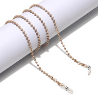 Металлическая цепочка с бусинами для очков и масок, разные цвета GL1134