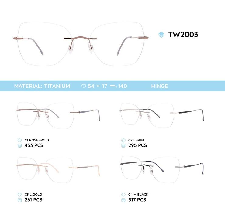 Оправа металлическая титановая TW2003