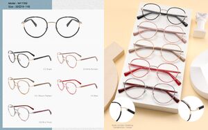 Plastic acetate frame for women, combined with metal Big City MF7782
