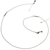 Металлическая нескользящая цепочка бронзового цвета, cо стрелой сквозь сердце, для очков и масок GL137