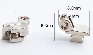 Шарнир с двойной петлёй для ремонта пластиковых оправ 脚链SHARNIR-3 угол наклона петли 180 °