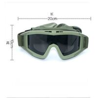 Safety shockproof tactical goggles 沙漠蝗虫-单支