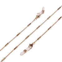 Металлическая нескользящая цепочка золотого цвета, с медными трубками, для очков и масок GL1294