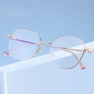 Metal glasses with blue light and UV protection 9649-3-GT