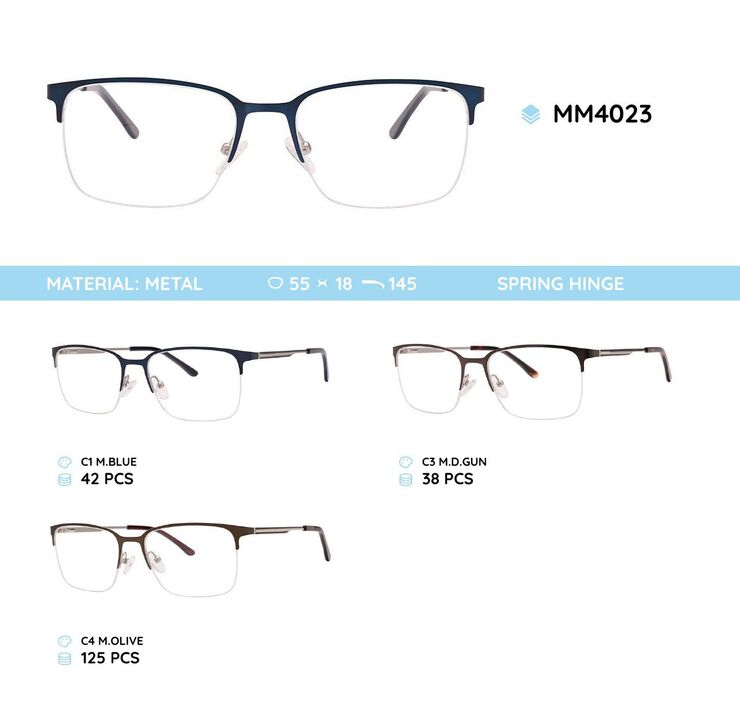 Оправа для очков металлическая мужская MM4023