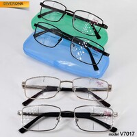 Очки мужские металлические с флексами Vizzini V7017 до +5,00 и -8,00