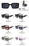 PC plastic sunglasses with metal hinge 5052W