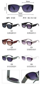 PC plastic sunglasses with metal hinge 6120W