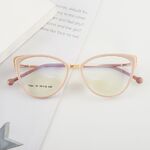 Combined frame (metal + TR90) or glasses with blue light protection, with spring hinges FA87019