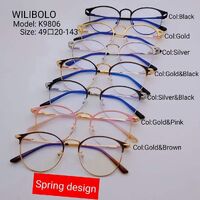 Metal ultrathin women's frame with spring hinges Wilibolo K9806