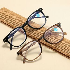 Plastic glasses for reading, with Blue ray cut protection, diopters from +0.00 to +4.00, RMC=62-64, KY007