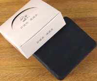 Салфетка чёрная мужская для протирки линз в очках, материал микрофибра 金布 579-8 (высокая плотность) 15см*18см