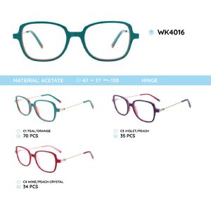 Acetate plastic frames for kids WK4016