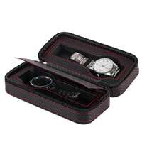 Watch case HSB3-1, brown/black-red
