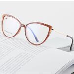 TR90 plastic frame or glasses with blue light protection, with spring hinges FA87086