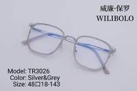 Metal +TR90 ultrathin women's frames with spring hinges Wilibolo TR3026