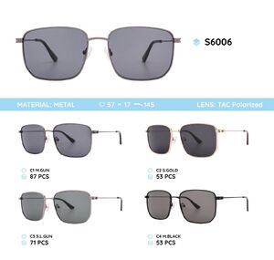 Metal frames polarized sunglasses S6006