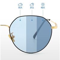 Очки металлические фотохромные с защитой от синего света 9644-2-GT