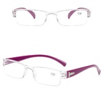 Очки с прозрачными линзами готовые с диоптриями моноблок в пластиковой оправе 816PC 白片