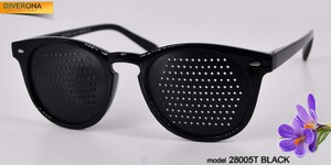 黑框多孔镜 Перфорационные очки-тренажёры Mystery 28005T (чехол и инструкция в комплекте)