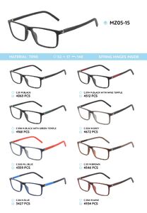 TR-90 plastic frames for glasses with spring hinges MZ05-15