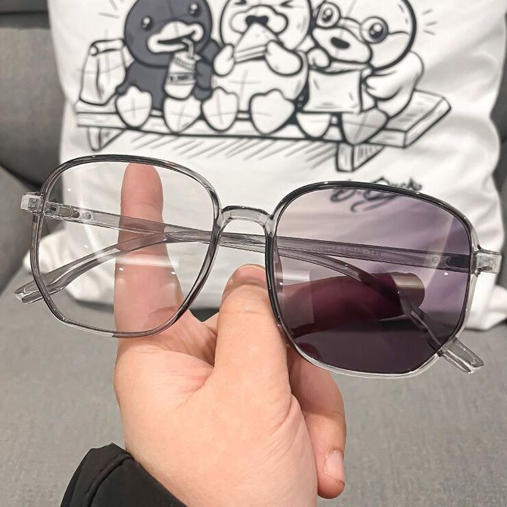 PlasticTR90 glasses KY9157变色 Blue ray cut protection