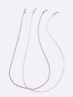 Acrylic black glasses chain GM156