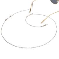 Silver-colored metal non-slip chain, with one arrow, for glasses and masks GL049