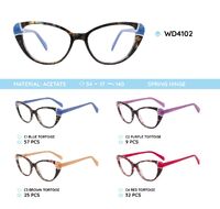 Plastic frames for glasses acetate material WD4102