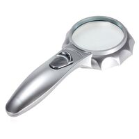 Magnifier with universal backlight, magnifying glass with handle 600555-XX, diameter: 65 mm, magnification: 6X