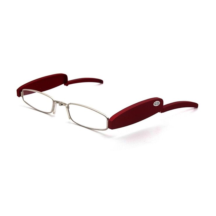 Plastic reading pince-nez glasses with case folding 6028, diopters from +0.00 to +3.50, RMC=62-64