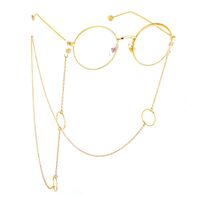 Metal non-slip chain, with geometric round, for glasses and masks GL518