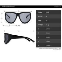 Plastic futuristic sunglasses Elit 1218-EL