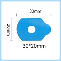 Липкий сегмент (липучки, слиперы, противоскользящие накладки для блокировки) для линз, синий цвет, материал полиэтилен, 1000 штук, NY-0991