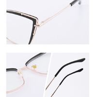 Combined frame (metal + TR90) or glasses with blue light protection, with spring hinges FA87070